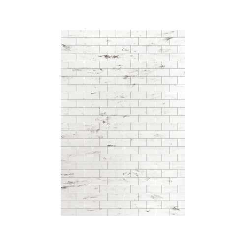 Monterey 60-in x 96-in Glue to Wall Wall Panel, Carrara/Tile