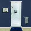Monterey 36-in x 36-in x 96-in Glue to Wall 3-Piece Shower Wall Kit, Carrara/Tile