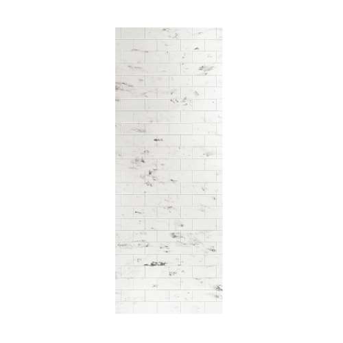 Monterey 36-in x 96-in Glue to Wall Wall Panel, Carrara/Tile