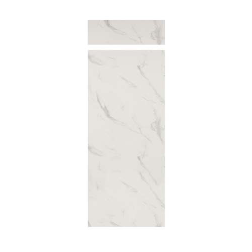 Samuel Mueller Silhouette 36-in x 84+12-in Glue to Wall Transition Wall Panel, Pearl Stone