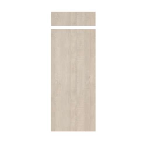 Silhouette 36-in x 84+12-in Glue to Wall Transition Wall Panel, Washed Oak