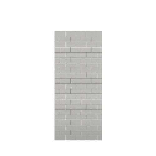 Monterey 36-in x 84-in Glue to Wall Tub Wall Panel, Grey Stone/Tile