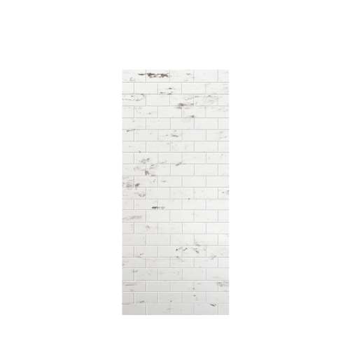 Monterey 36-in x 84-in Glue to Wall Tub Wall Panel, Carrara/Tile