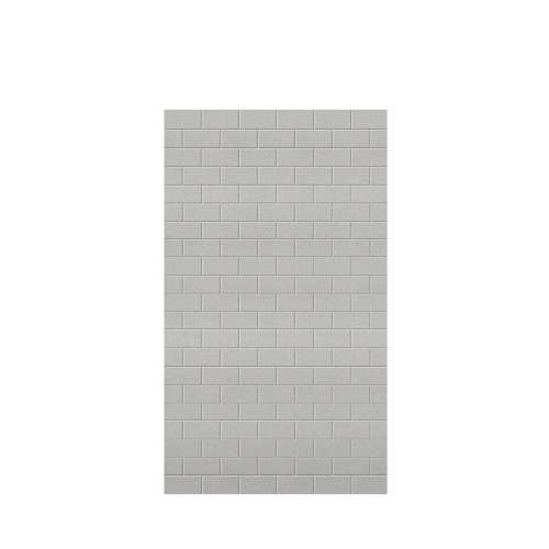Monterey 48-in x 84-in Glue to Wall Tub Wall Panel, Grey Stone/Tile