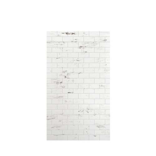 Monterey 48-in x 84-in Glue to Wall Tub Wall Panel, Carrara/Tile