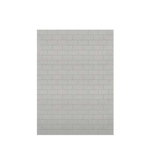 Monterey 60-in x 84-in Glue to Wall Tub Wall Panel, Grey Stone/Tile