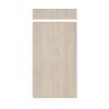Silhouette 48-in x 84+12-in Glue to Wall Transition Wall Panel, Washed Oak