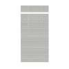 Samuel Mueller Monterey 48-in x 84+12-in Glue to Wall Transition Wall Panel, Grey Stone/Tile