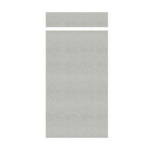 Samuel Mueller Monterey 48-in x 84+12-in Glue to Wall Transition Wall Panel, Grey Stone/Velvet