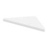 Samuel Mueller 9-in x 9-in Solid Surface Corner Shelf with Stainless Steel Dowel Pins, White