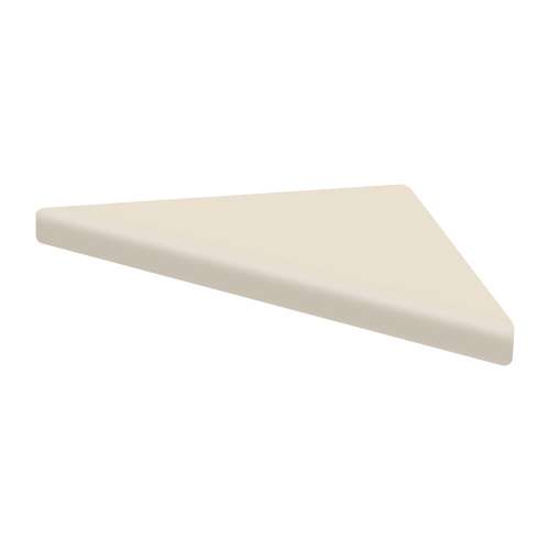 9-in x 9-in Solid Surface Corner Shelf with Stainless Steel Dowel Pins, Cameo