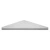 Samuel Müeller SMCS99SS-190 9-in x 9-in x 1-in Solid Surface Corner Shelf/Footrest With Stainless Steel Dowel Pins, Bellagio