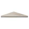 9-in x 9-in Solid Surface Corner Shelf with Stainless Steel Dowel Pins, Jupiter Stone