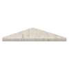 Samuel Müeller SMCS99SS-48 9-in x 9-in x 1-in Solid Surface Corner Shelf/Footrest With Stainless Steel Dowel Pins, Butterscotch