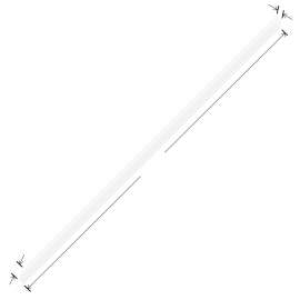 SMEM981-21 98-in Wall Transition Edge Molding (1 Piece), White