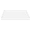 60-in x 32-in Low Threshold Right Hand Concealed Drain Tub Replacement Shower Base, White