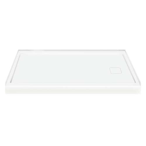Samuel Mueller 60-in x 32-in Low Threshold Right Hand Concealed Drain Tub Replacement Shower Base, White