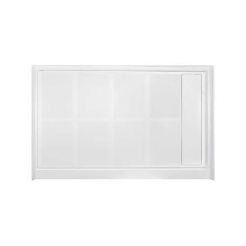 Samuel Müeller SMFL4832R-31 48-in x 32-in Linear Single Threshold Shower Base With Concealed Right Hand Drain, White