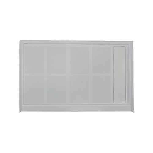 SMFL4832R-39 48-in x 32-in Linear Single Threshold Shower Base With Concealed Right Hand Drain, Grey