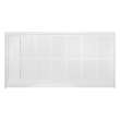 Samuel Mueller 60-in x 30-in Single Threshold Left Hand Linear Concealed Drain Shower Base, White