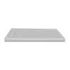 60-in x 32-in Single Threshold Left Hand Linear Concealed Drain Shower Base, Grey