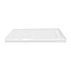 Samuel Mueller 60-in x 32-in Single Threshold Right Hand Linear Concealed Drain Shower Base, White