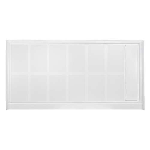 Samuel Müeller SMFL6032R-31 60-in x 32-in Linear Single Threshold Shower Base With Concealed Right Hand Drain, White