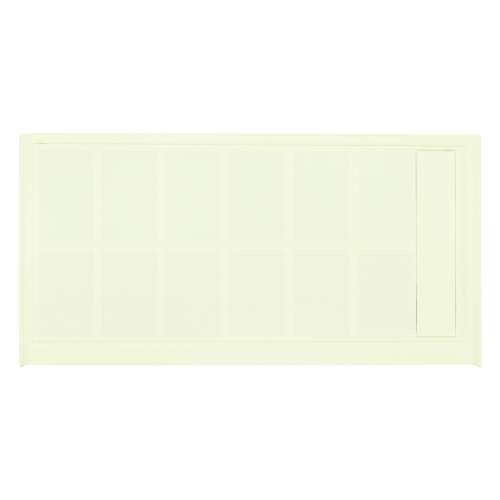 Samuel Müeller SMFL6034R-32 60-in x 34-in Linear Single Threshold Shower Base With Concealed Right Hand Drain, Cameo