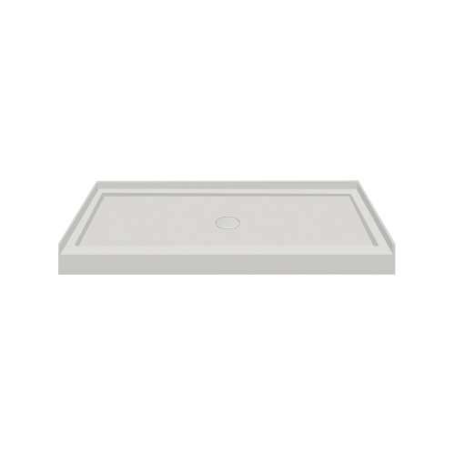 48-in x 34-in Low Threshold Center Drain Shower Base, Concrete