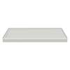 Samuel Mueller SMFSL6032L-87 60-In X 32-In Cast Solid Surface Low Profile Shower Base With Linear Concealed Left Hand Drain, Concrete