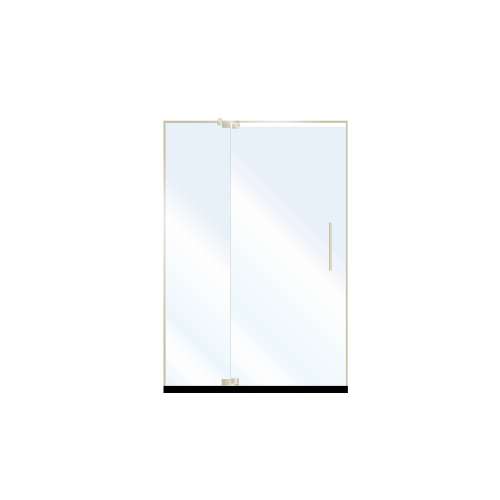 SMIPD487610C-BS Innova 48-in x 76-in Pivot Shower Door With 3/8-in Clear Glass And Without Handles, Brushed Stainless