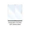 SMIPD607610C-PC Innova 60-in x 76-in Pivot Shower Door With 3/8-in Clear Glass And Without Handles, Polished Chrome