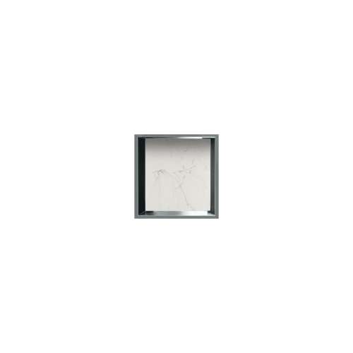 14-in Recessed Horizontal Storage Pod Rear Lined in Palladium White