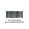 34.5-in Recessed Horizontal Storage Pod, Brushed Stainless