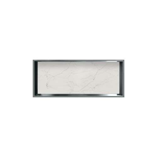 34.5-in Recessed Horizontal Storage Pod Rear Lined in Palladium White