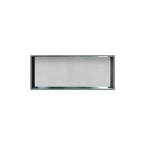 Samuel Mueller 34.5-in Recessed Horizontal Storage Pod Rear Lined in Tiled Grey Stone