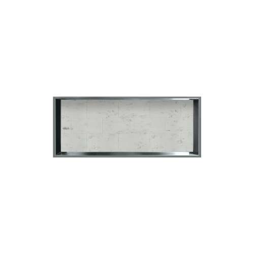 34.5-in Recessed Horizontal Storage Pod Rear Lined in Tiled Carrara