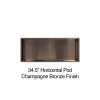 Samuel Mueller 34.5-in Recessed Horizontal Storage Pod, Champagne Bronze
