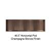 46.5-in Recessed Horizontal Storage Pod, Champagne Bronze