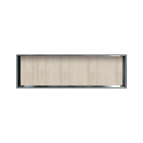 46.5-in Recessed Horizontal Storage Pod Rear Lined in Washed Oak