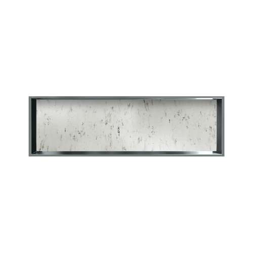 46.5-in Recessed Horizontal Storage Pod Rear Lined in Carrara