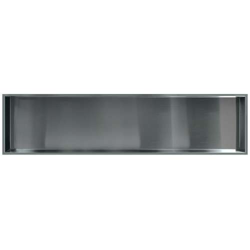 58.5-in Recessed Horizontal Storage Pod, Brushed Stainless