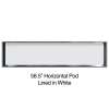 Samuel Mueller 58.5-in Recessed Horizontal Storage Pod Rear Lined in White