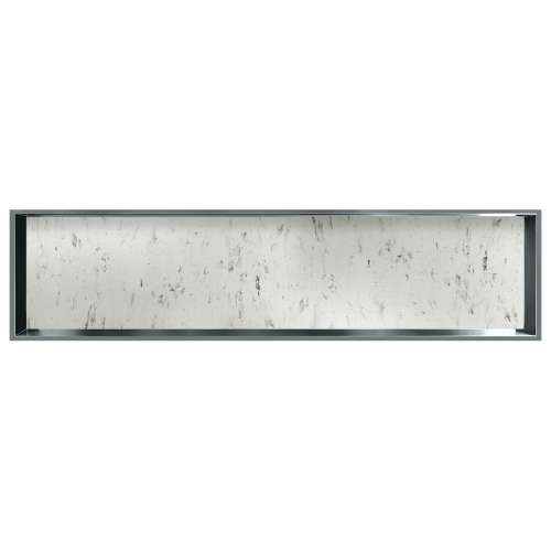 58.5-in Recessed Horizontal Storage Pod Rear Lined in Carrara