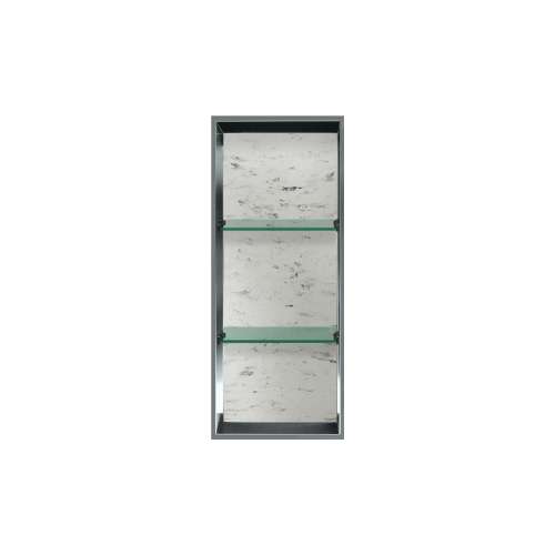 34.5-in Recessed Vertical Storage Pod Rear Lined in Carrara
