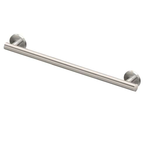 Samuel Mueller Stainless Steel 1-1/4-in Dia. 24-inch Grab Bar, Polished Stainless