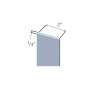 Samuel Müeller SMBATN961-1001 96-in Solid Surface Batten Molding (1 Piece), Artic White