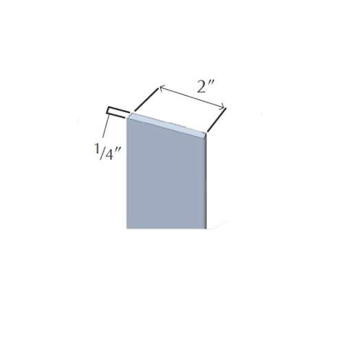 Samuel Müeller SMBATN961-01 96-in Solid Surface Batten Molding (1 Piece), White