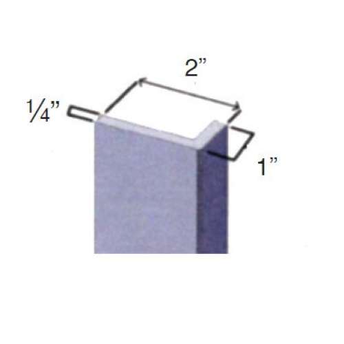Samuel Müeller SMOTTK962-27 96-in Solid Surface Over-Tile Trim (2 Pieces), Grey Stone