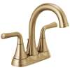 Delta 2533LF-CZMPU Kayra Two-Handle Centerset Bathroom Faucet, Champagne Bronze